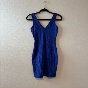 Elegant Blue Sleeveless Dress